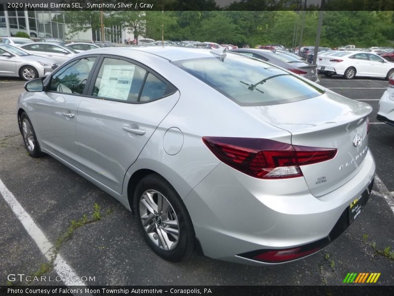 Symphony Silver / Gray 2020 Hyundai Elantra SEL