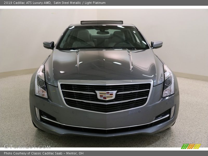 Satin Steel Metallic / Light Platinum 2019 Cadillac ATS Luxury AWD