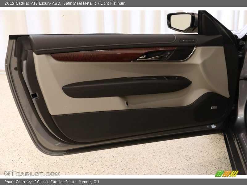 Satin Steel Metallic / Light Platinum 2019 Cadillac ATS Luxury AWD
