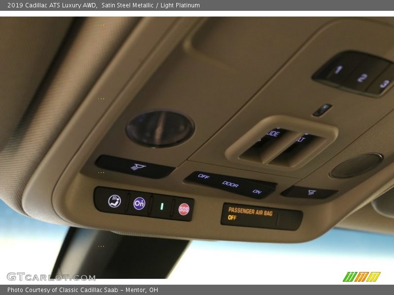 Satin Steel Metallic / Light Platinum 2019 Cadillac ATS Luxury AWD