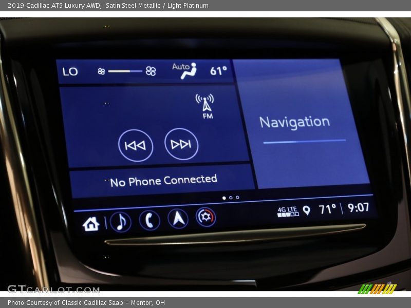 Satin Steel Metallic / Light Platinum 2019 Cadillac ATS Luxury AWD