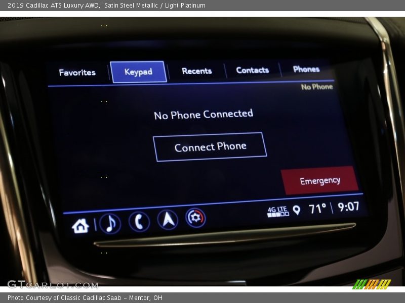 Satin Steel Metallic / Light Platinum 2019 Cadillac ATS Luxury AWD