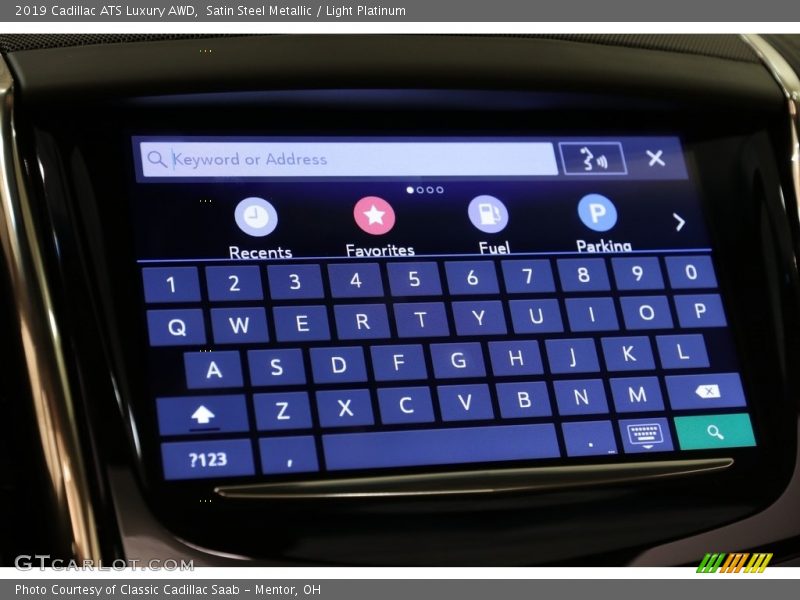 Satin Steel Metallic / Light Platinum 2019 Cadillac ATS Luxury AWD