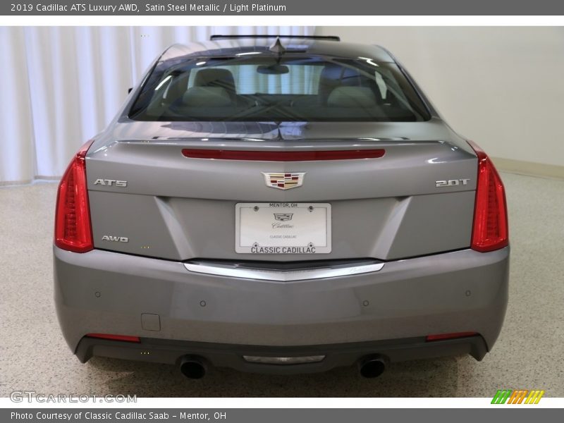 Satin Steel Metallic / Light Platinum 2019 Cadillac ATS Luxury AWD