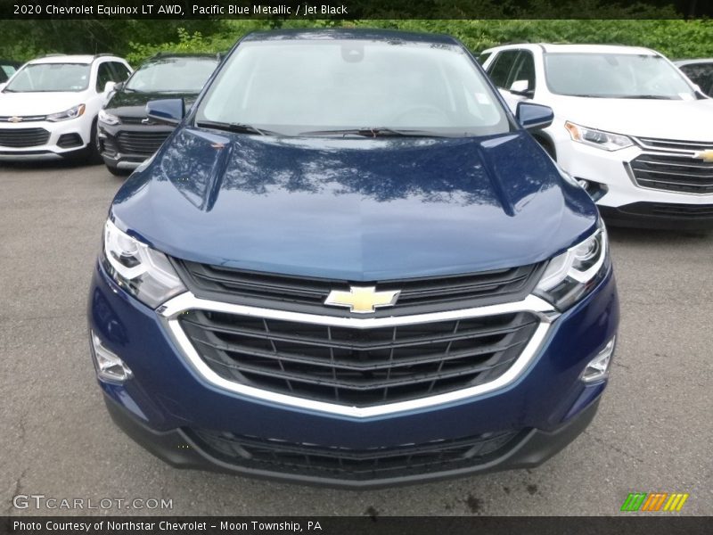 Pacific Blue Metallic / Jet Black 2020 Chevrolet Equinox LT AWD
