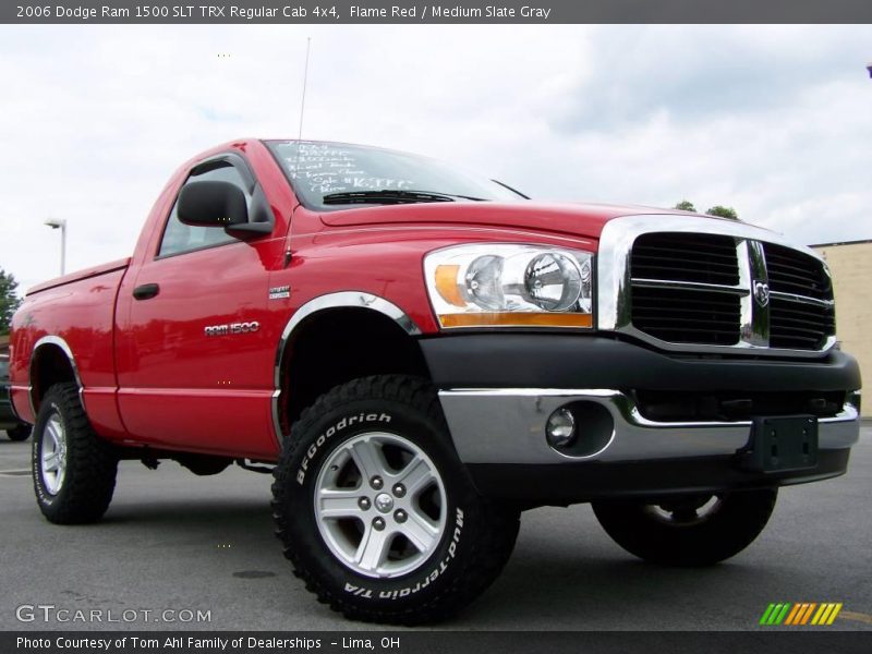 Flame Red / Medium Slate Gray 2006 Dodge Ram 1500 SLT TRX Regular Cab 4x4