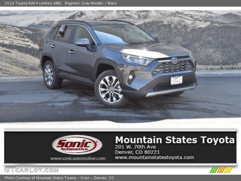 Magnetic Gray Metallic / Black 2019 Toyota RAV4 Limited AWD