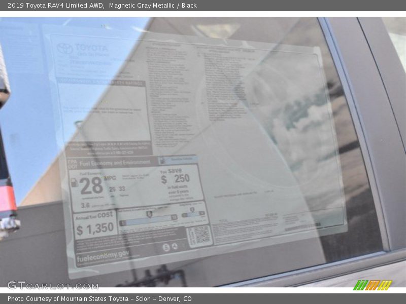 Magnetic Gray Metallic / Black 2019 Toyota RAV4 Limited AWD
