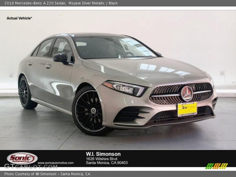 Mojave Silver Metallic / Black 2019 Mercedes-Benz A 220 Sedan