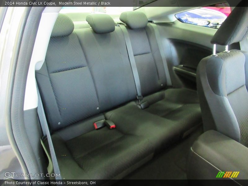 Modern Steel Metallic / Black 2014 Honda Civic LX Coupe