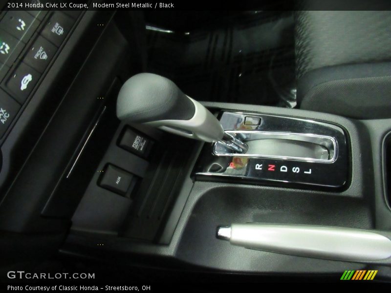 Modern Steel Metallic / Black 2014 Honda Civic LX Coupe