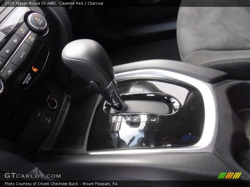 Cayenne Red / Charcoal 2015 Nissan Rogue SV AWD