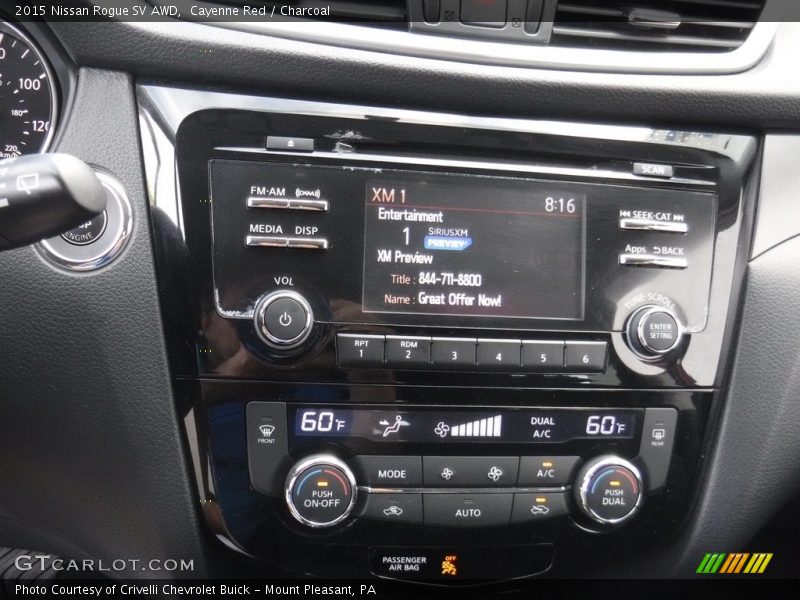 Cayenne Red / Charcoal 2015 Nissan Rogue SV AWD