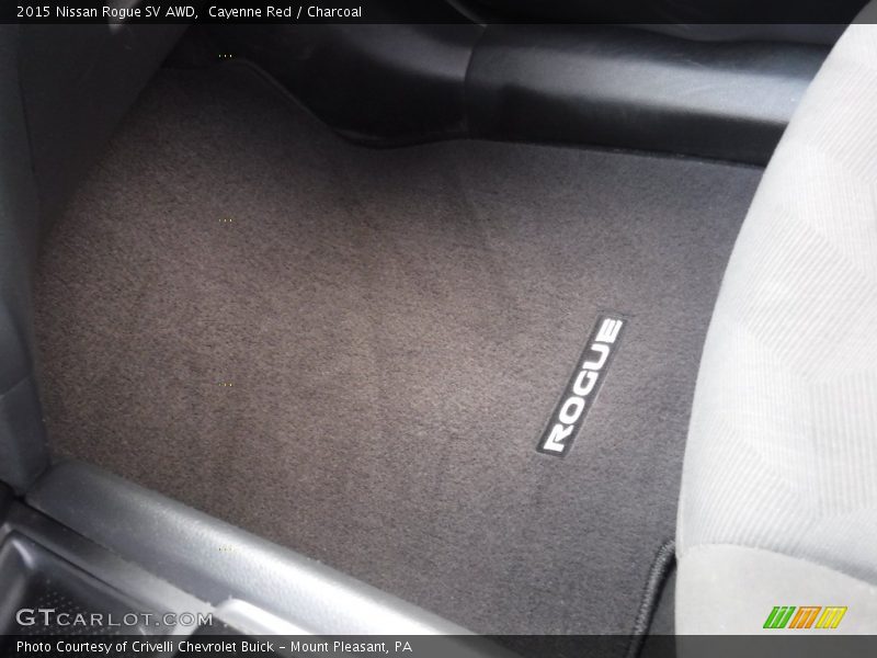 Cayenne Red / Charcoal 2015 Nissan Rogue SV AWD