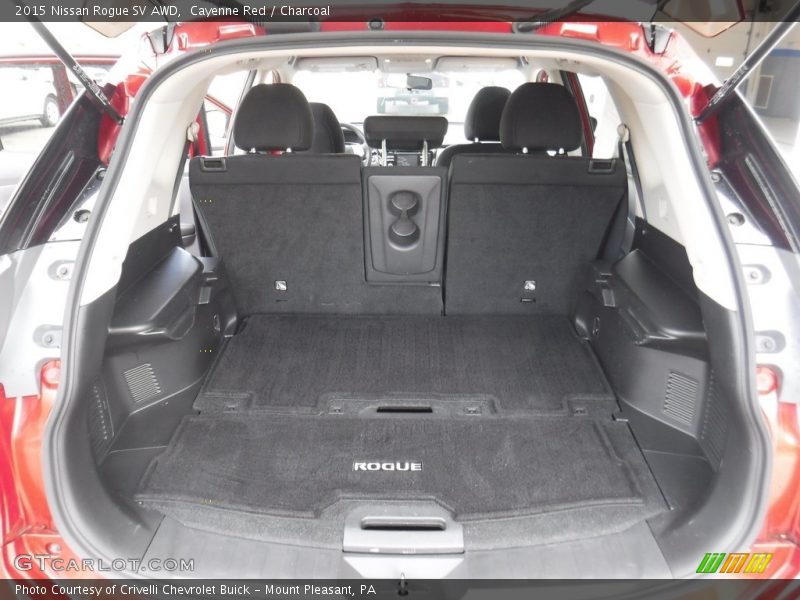 Cayenne Red / Charcoal 2015 Nissan Rogue SV AWD