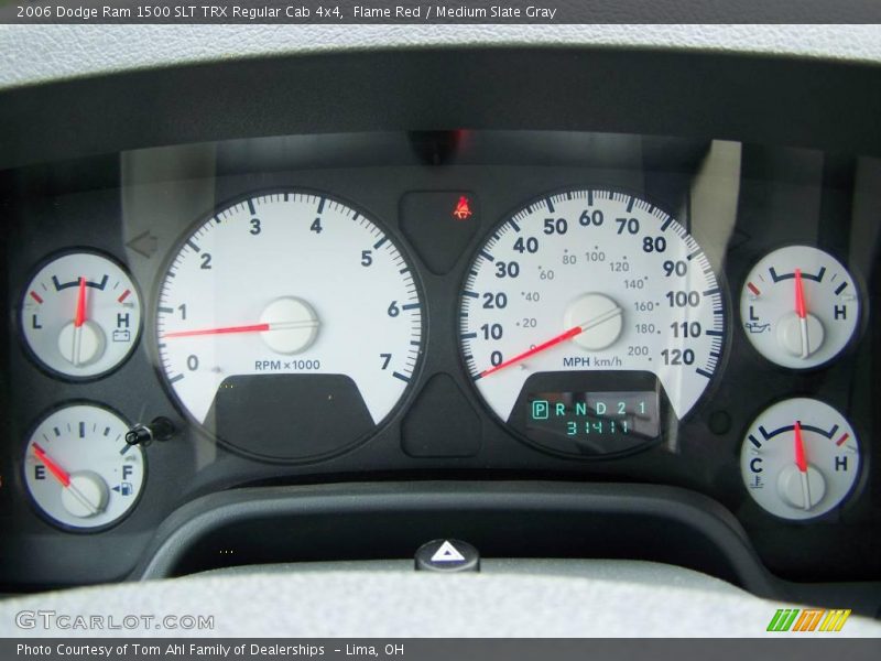 Flame Red / Medium Slate Gray 2006 Dodge Ram 1500 SLT TRX Regular Cab 4x4