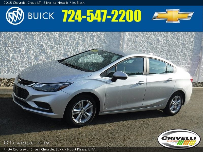 Silver Ice Metallic / Jet Black 2018 Chevrolet Cruze LT