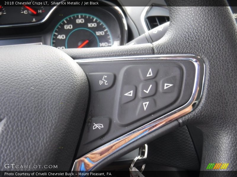 Silver Ice Metallic / Jet Black 2018 Chevrolet Cruze LT