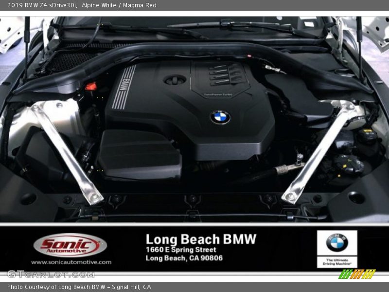 Alpine White / Magma Red 2019 BMW Z4 sDrive30i
