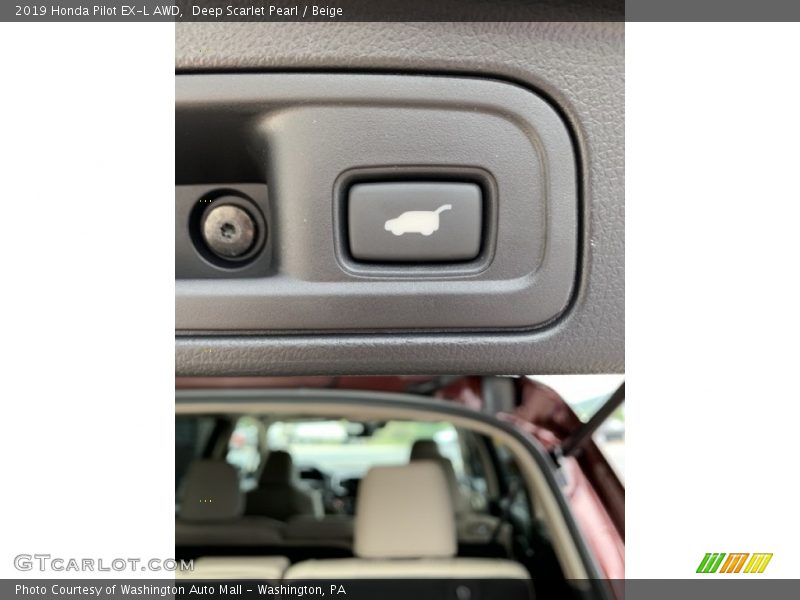 Deep Scarlet Pearl / Beige 2019 Honda Pilot EX-L AWD