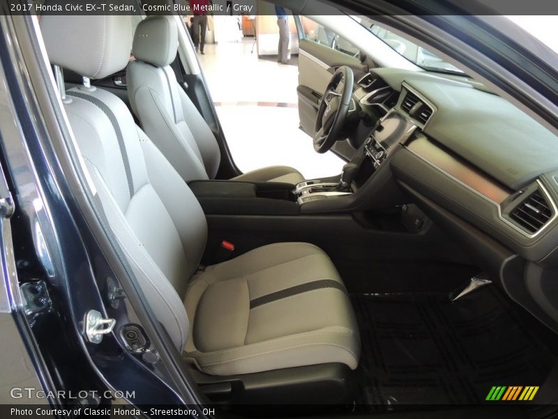Cosmic Blue Metallic / Gray 2017 Honda Civic EX-T Sedan