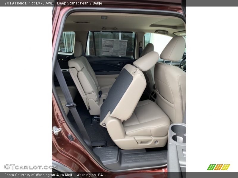 Deep Scarlet Pearl / Beige 2019 Honda Pilot EX-L AWD