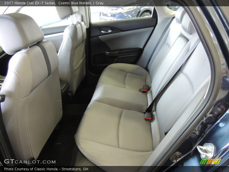 Cosmic Blue Metallic / Gray 2017 Honda Civic EX-T Sedan