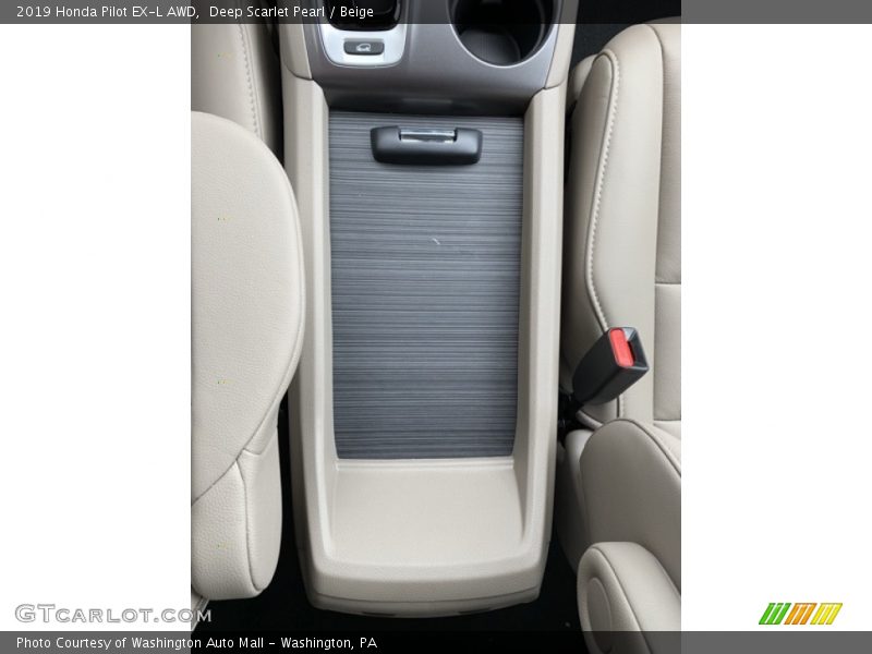 Deep Scarlet Pearl / Beige 2019 Honda Pilot EX-L AWD