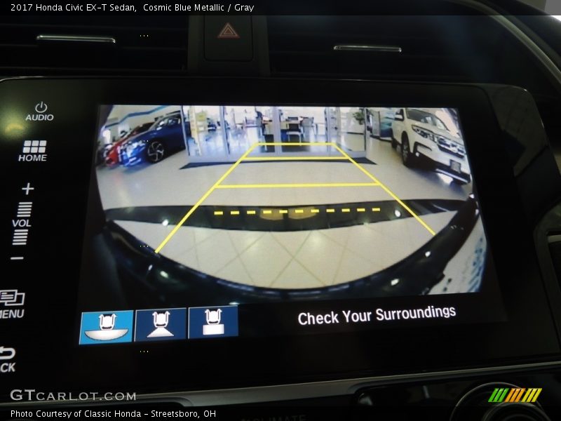 Cosmic Blue Metallic / Gray 2017 Honda Civic EX-T Sedan