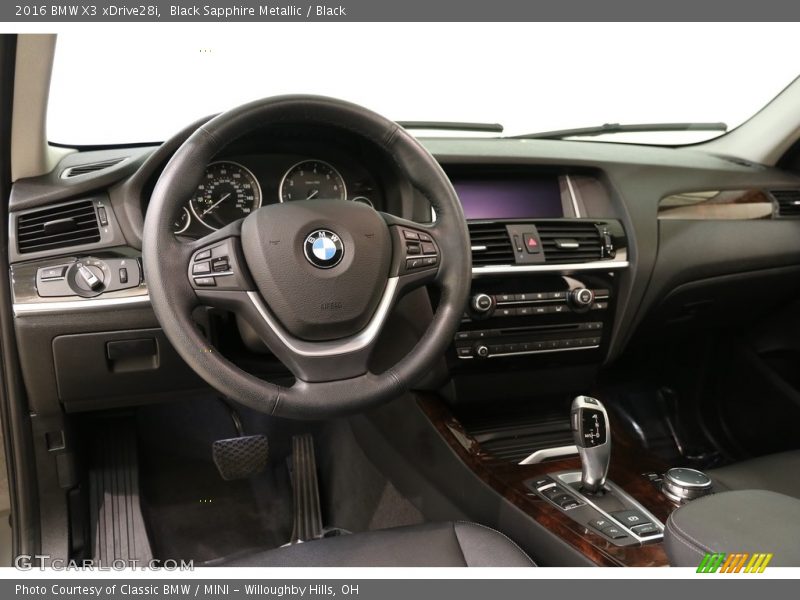 Black Sapphire Metallic / Black 2016 BMW X3 xDrive28i