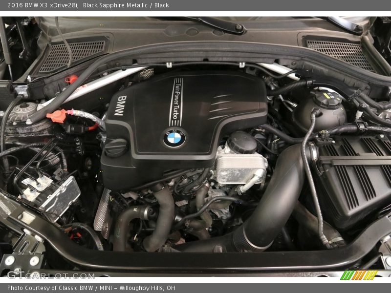 Black Sapphire Metallic / Black 2016 BMW X3 xDrive28i