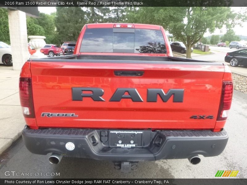 Flame Red / Rebel Theme Red/Black 2016 Ram 1500 Rebel Crew Cab 4x4