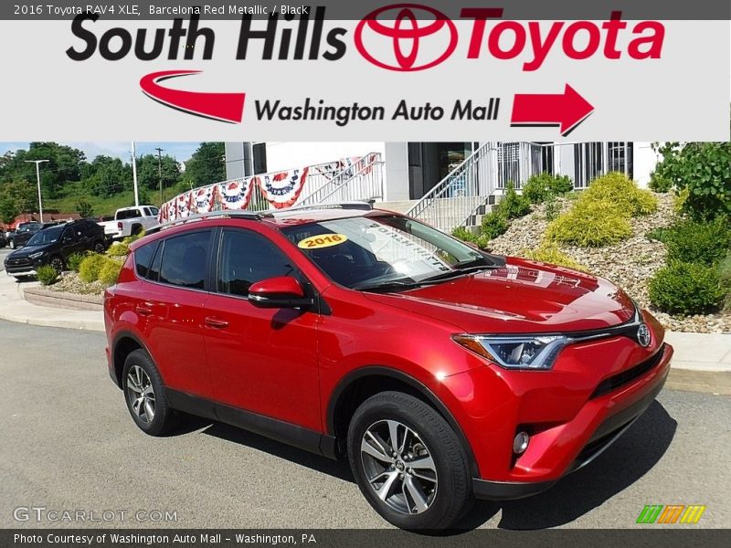 Barcelona Red Metallic / Black 2016 Toyota RAV4 XLE