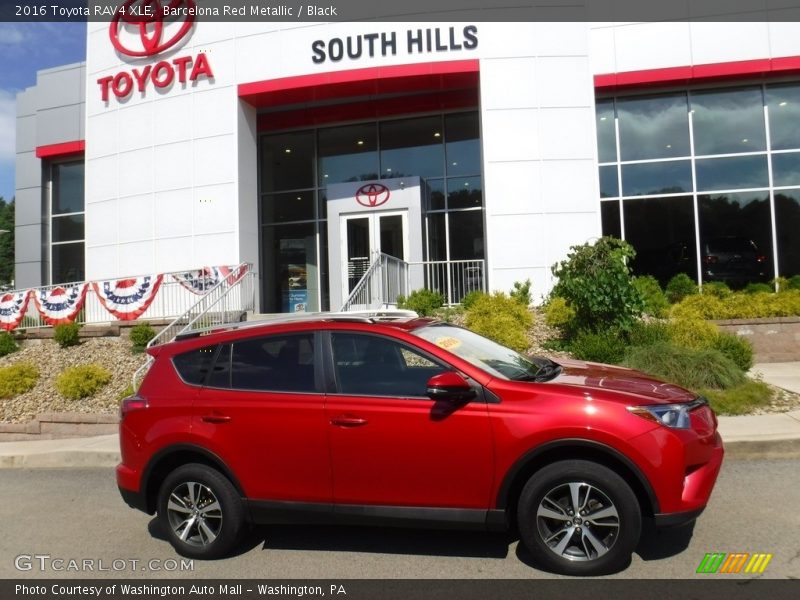 Barcelona Red Metallic / Black 2016 Toyota RAV4 XLE