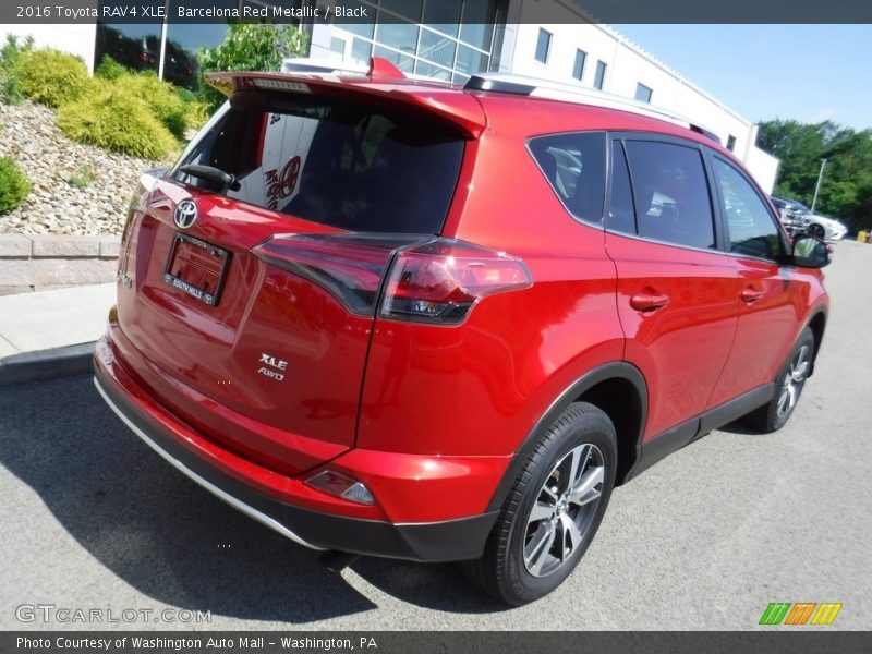 Barcelona Red Metallic / Black 2016 Toyota RAV4 XLE