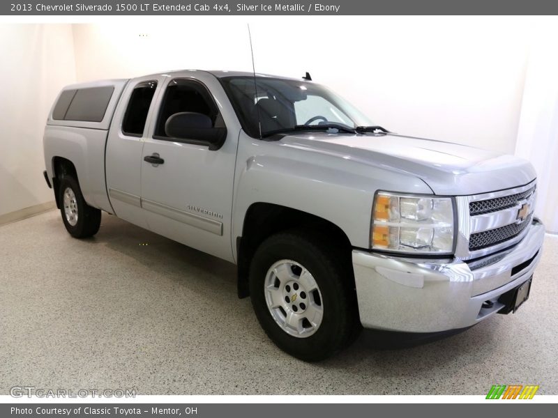 Silver Ice Metallic / Ebony 2013 Chevrolet Silverado 1500 LT Extended Cab 4x4