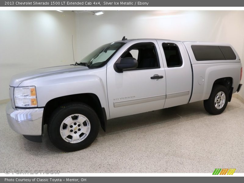 Silver Ice Metallic / Ebony 2013 Chevrolet Silverado 1500 LT Extended Cab 4x4