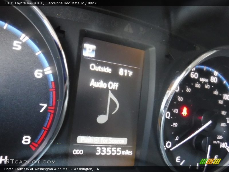 Barcelona Red Metallic / Black 2016 Toyota RAV4 XLE