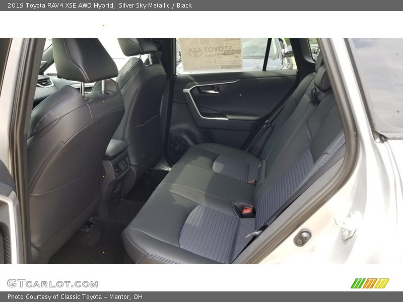 Silver Sky Metallic / Black 2019 Toyota RAV4 XSE AWD Hybrid