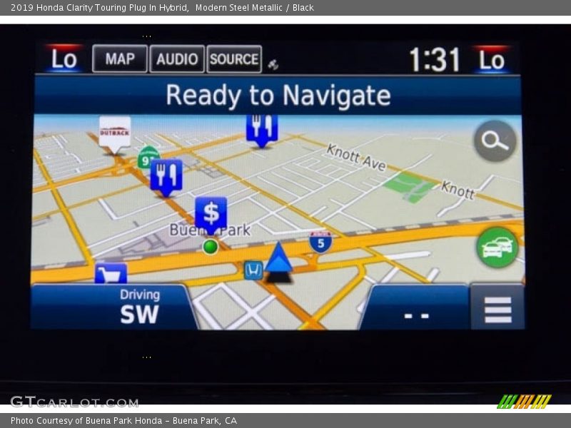 Navigation of 2019 Clarity Touring Plug In Hybrid