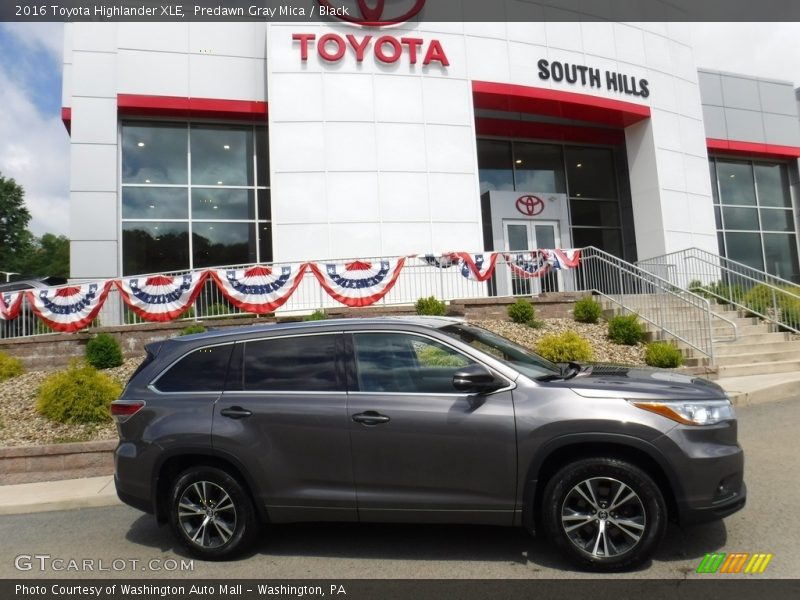 Predawn Gray Mica / Black 2016 Toyota Highlander XLE