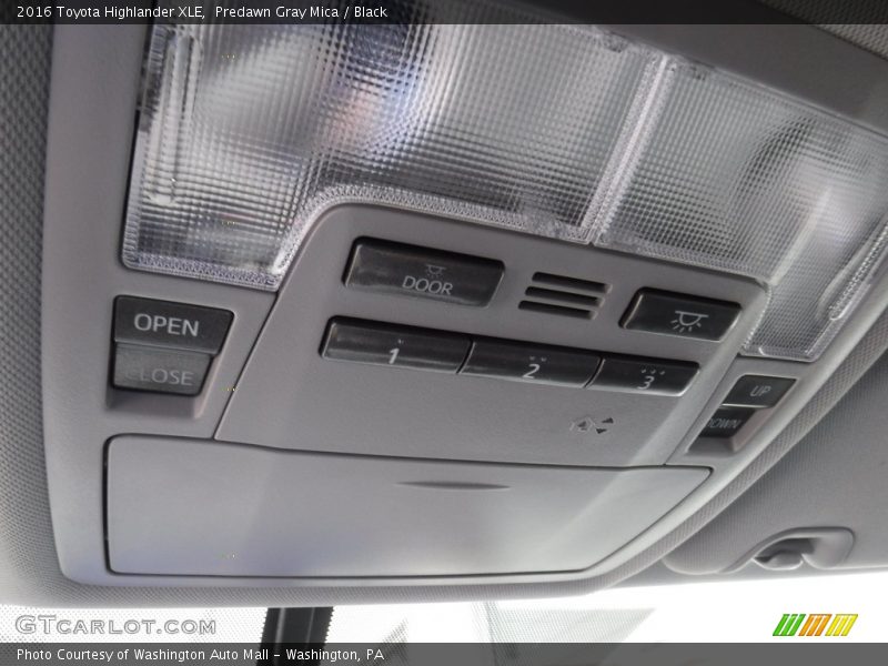 Predawn Gray Mica / Black 2016 Toyota Highlander XLE