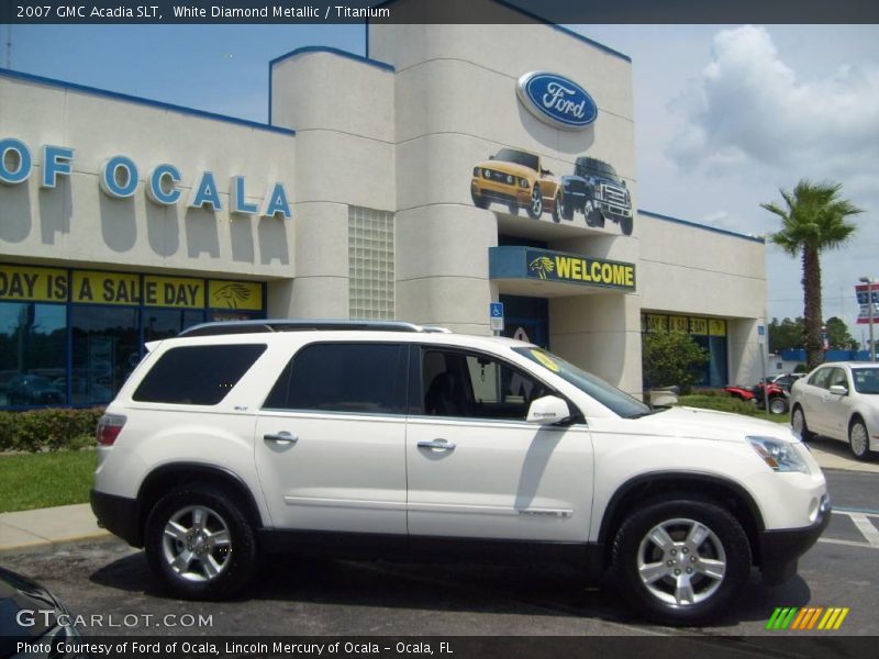 White Diamond Metallic / Titanium 2007 GMC Acadia SLT