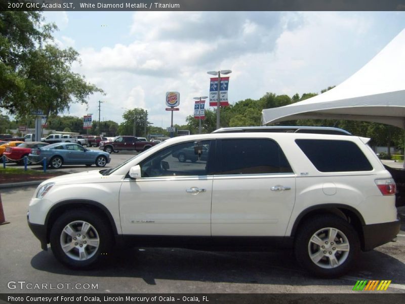 White Diamond Metallic / Titanium 2007 GMC Acadia SLT