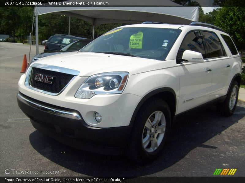 White Diamond Metallic / Titanium 2007 GMC Acadia SLT