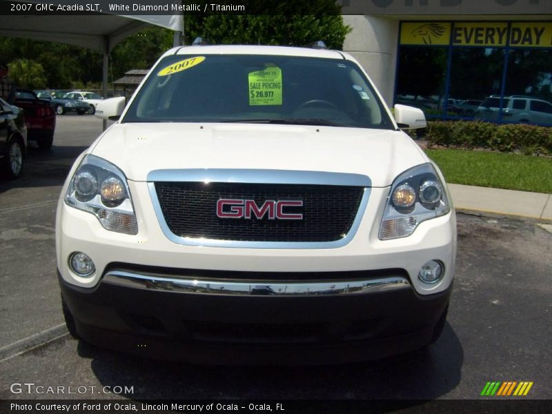 White Diamond Metallic / Titanium 2007 GMC Acadia SLT