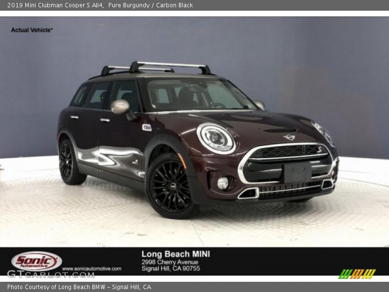 Pure Burgundy / Carbon Black 2019 Mini Clubman Cooper S All4