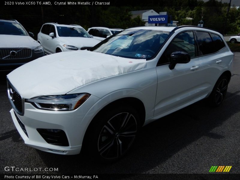 Crystal White Metallic / Charcoal 2020 Volvo XC60 T6 AWD