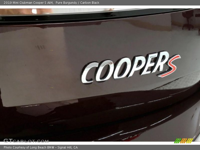 Pure Burgundy / Carbon Black 2019 Mini Clubman Cooper S All4