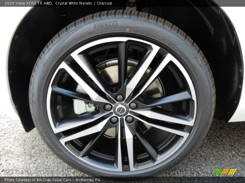 Crystal White Metallic / Charcoal 2020 Volvo XC60 T6 AWD